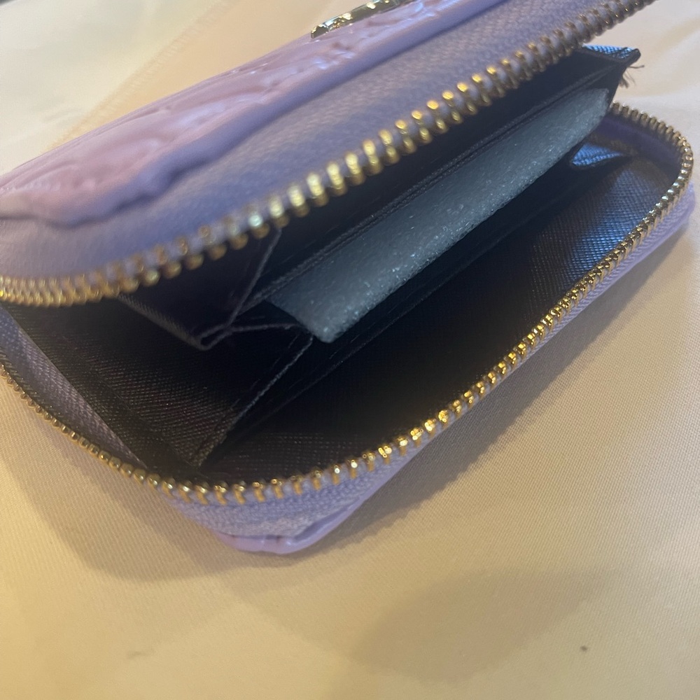 Lavender Floral Embossed Wallet - Picture 2 of 6